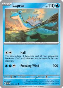 SV3 - Obsidian Flames - 045/197 - Lapras - Uncommon Reverse