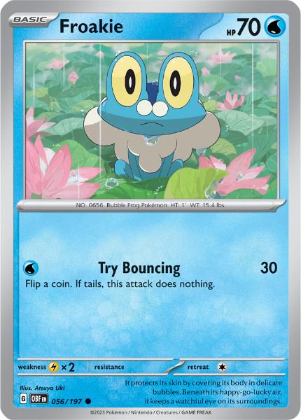 SV3 - Obsidian Flames - 056/197 - Froakie - Common Reverse