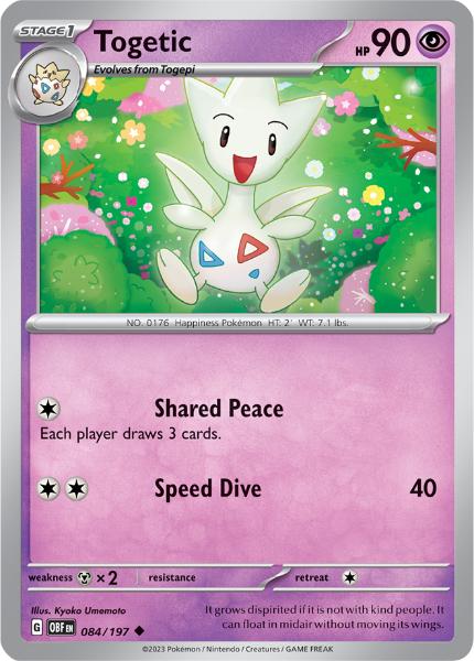 SV3 - Obsidian Flames - 084/197 - Togetic - Uncommon Reverse