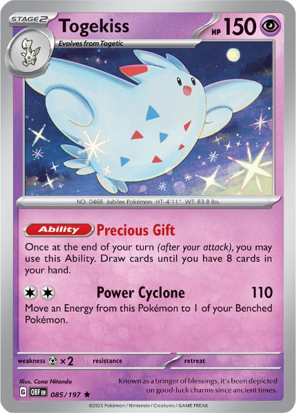 SV3 - Obsidian Flames - 085/197 - Togekiss - Holo Rare