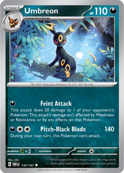 SV3 - Obsidian Flames - 130/197 - Umbreon - Uncommon