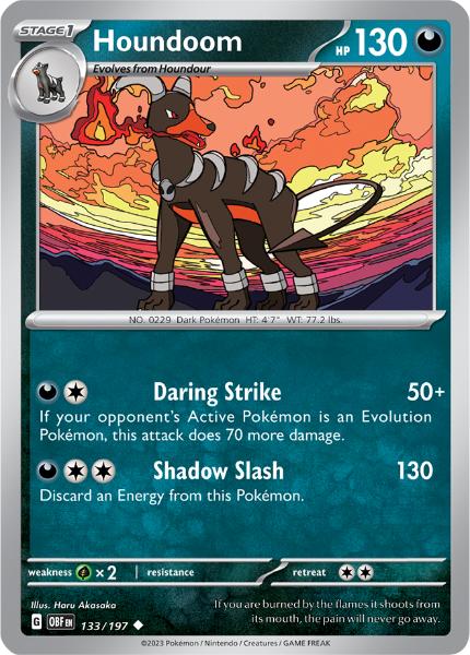 SV3 - Obsidian Flames - 133/197 - Houndoom - Uncommon