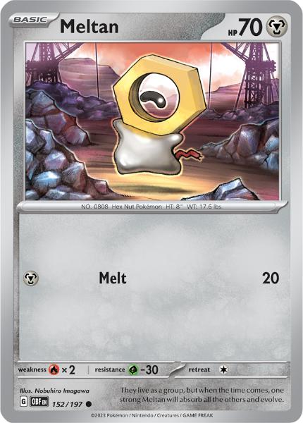 SV3 - Obsidian Flames - 152/197 - Meltan - Common Reverse