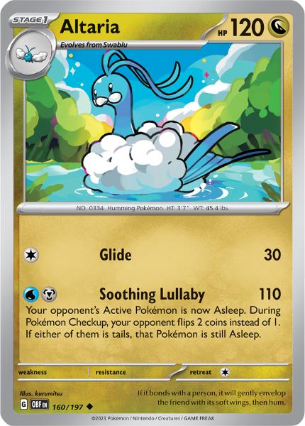 SV3 - Obsidian Flames - 160/197 - Altaria - Uncommon