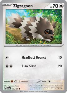 SV3 - Obsidian Flames - 167/197 - Zigzagoon - Common