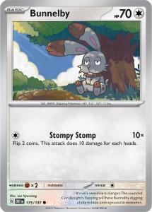 SV3 - Obsidian Flames - 175/197 - Bunnelby - Common