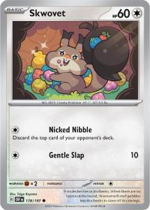 SV3 - Obsidian Flames - 178/197 - Skwovet - Common