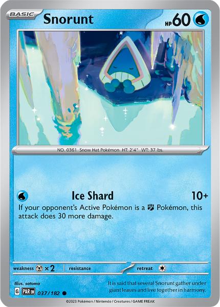 SV4 - Paradox Rift - 037/182 - Snorunt - Common Reverse