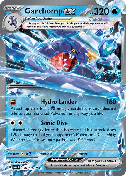 SV4 - Paradox Rift - 038/182 - Garchomp ex - Double Rare