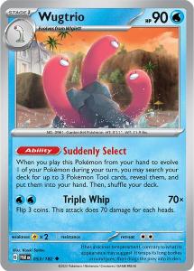 SV4 - Paradox Rift - 053/182 - Wugtrio - Uncommon