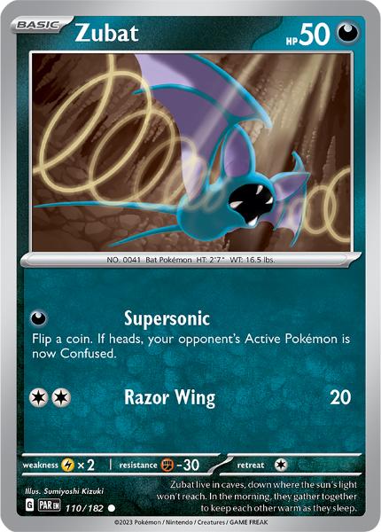 SV4 - Paradox Rift - 110/182 - Zubat - Common Reverse