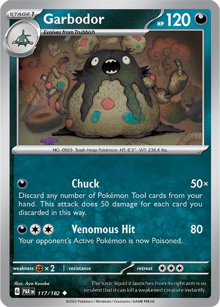 SV4 - Paradox Rift - 117/182 - Garbodor - Uncommon Reverse