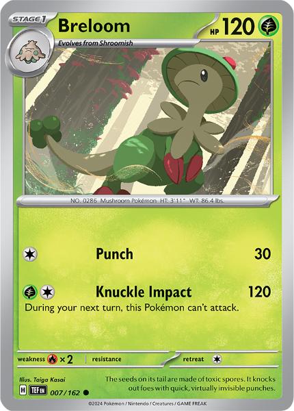 SV5 - Temporal Forces - 007/162 - Breloom - Common Reverse