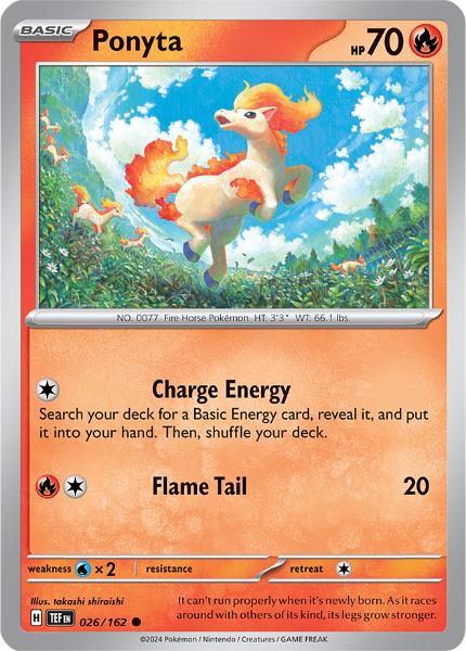 SV5 - Temporal Forces - 026/162 - Ponyta - Common Reverse