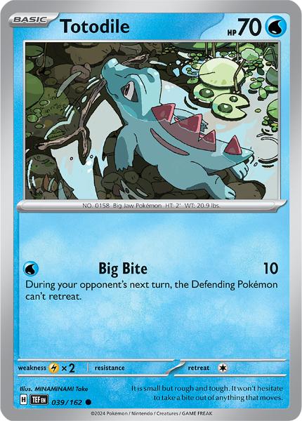 SV5 - Temporal Forces - 039/162 - Totodile - Common Reverse