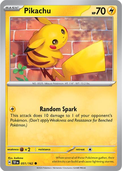 SV5 - Temporal Forces - 051/162 - Pikachu - Common