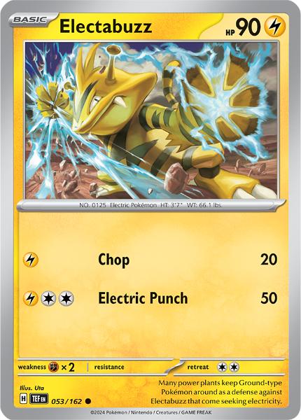 SV5 - Temporal Forces - 053/162 - Electabuzz - Common Reverse