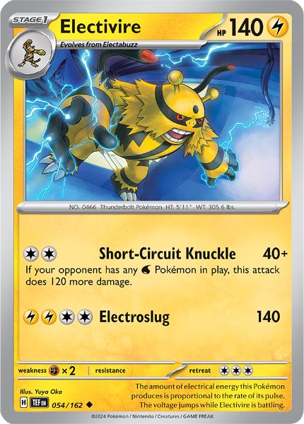 SV5 - Temporal Forces - 054/162 - Electivire - Uncommon