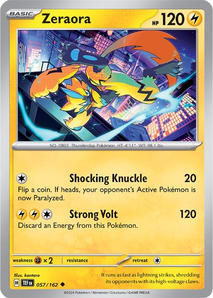 SV5 - Temporal Forces - 057/162 - Zeraora - Uncommon Reverse