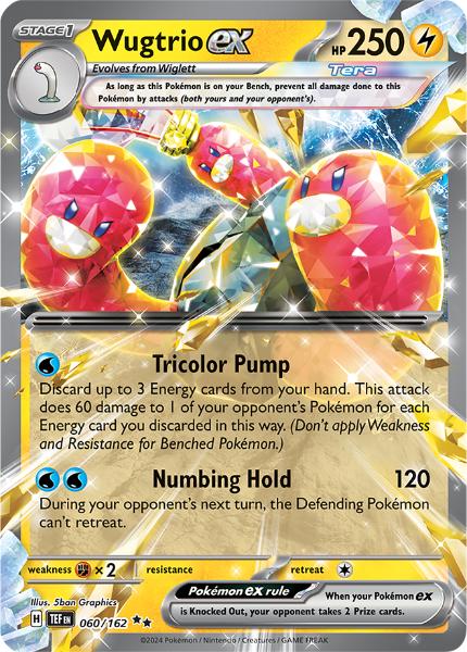 SV5 - Temporal Forces - 060/162 - Wugtrio ex - Double Rare