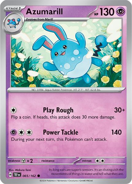 SV5 - Temporal Forces - 065/162 - Azumarill - Common Reverse