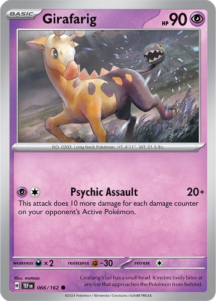 SV5 - Temporal Forces - 066/162 - Girafarig - Common Reverse