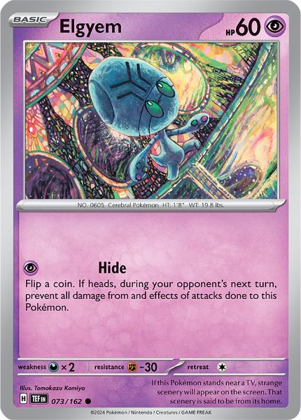 SV5 - Temporal Forces - 073/162 - Elgyem - Common Reverse