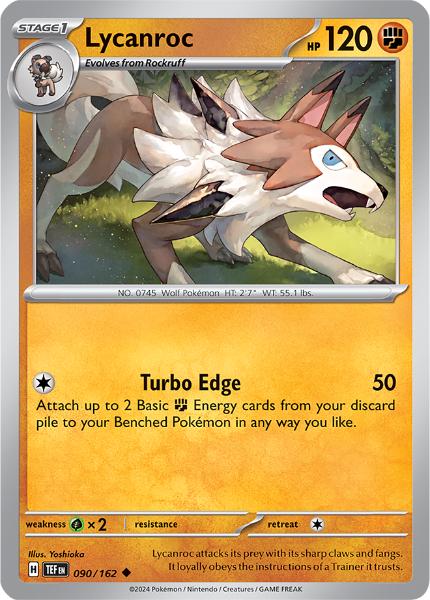 SV5 - Temporal Forces - 090/162 - Lycanroc - Uncommon Reverse