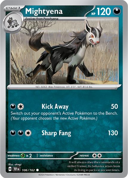 SV5 - Temporal Forces - 106/162 - Mightyena - Common Reverse