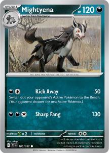 SV5 - Temporal Forces - 106/162 - Mightyena - Common Reverse