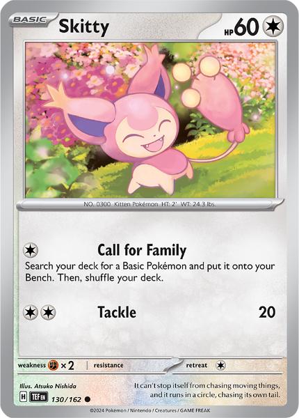 SV5 - Temporal Forces - 130/162 - Skitty - Common Reverse