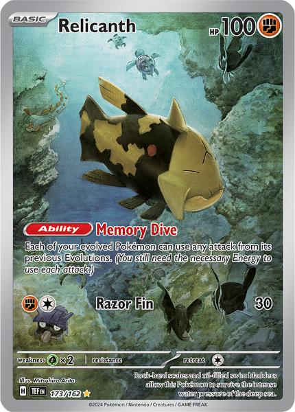 SV5 - Temporal Forces - 173/162 - Relicanth - Illustration Rare