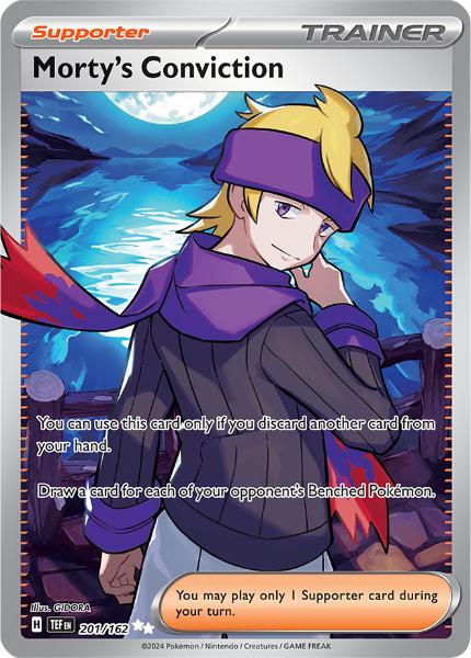 SV5 - Temporal Forces - 201/162 - Morty’s Conviction - Special Illustration Rare