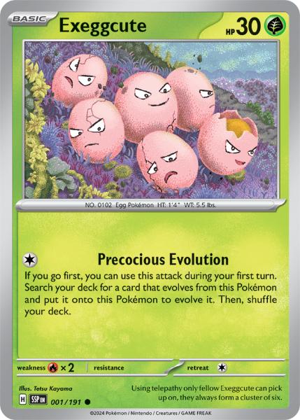 SV8 - Surging Sparks - 001/191 - Exeggcute - Common Reverse