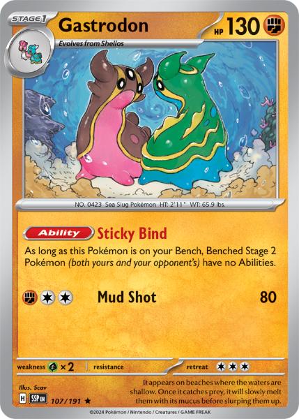 SV8 - Surging Sparks - 107/191 - Gastrodon - Rare