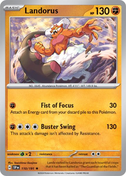 SV8 - Surging Sparks - 110/191 - Landorus - Rare Reverse