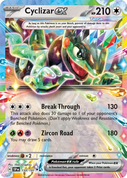 SV8 - Surging Sparks - 159/191 - Cyclizar ex - Double Rare