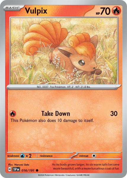 SV8 - Surging Sparks - 016/191 - Vulpix - Common Reverse