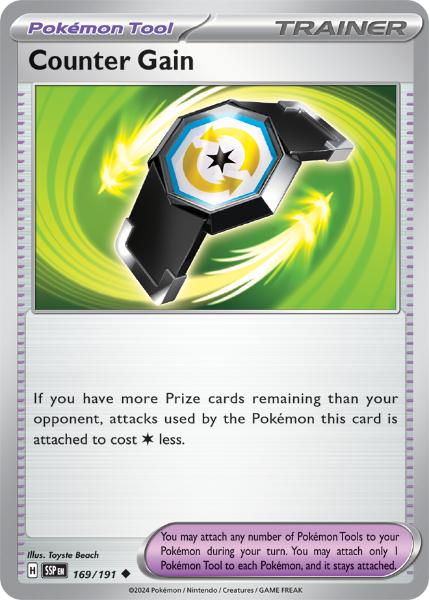 SV8 - Surging Sparks - 169/191 - Counter Gain - Uncommon Reverse