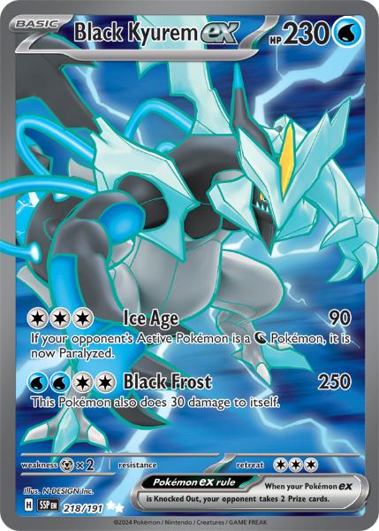 SV8 - Surging Sparks - 218/191 - Black Kyurem ex - Special Illustration Rare