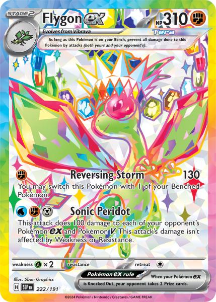 SV8 - Surging Sparks - 222/191 - Flygon ex - Special Illustration Rare