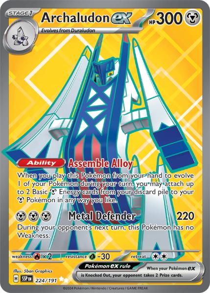 SV8 - Surging Sparks - 224/191 - Archaludon ex - Special Illustration Rare