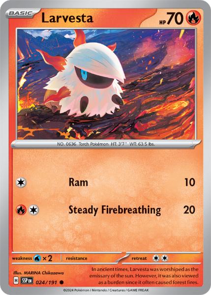 SV8 - Surging Sparks - 024/191 - Larvesta - Common