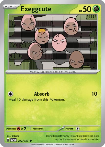 SV8 - Surging Sparks - 002/191 - Exeggcute - Common