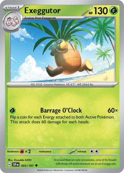 SV8 - Surging Sparks - 003/191 - Exeggutor - Uncommon