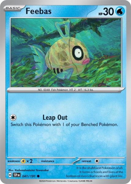 SV8 - Surging Sparks - 041/191 - Feebas - Common Reverse