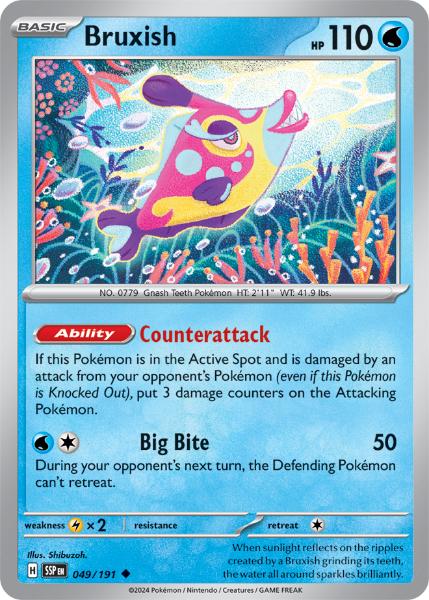 SV8 - Surging Sparks - 049/191 - Bruxish - Uncommon