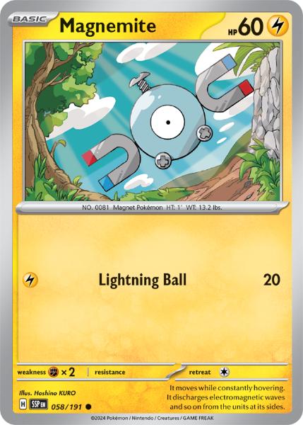 SV8 - Surging Sparks - 058/191 - Magnemite - Common Reverse