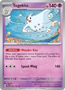 SV8 - Surging Sparks - 072/191 - Togekiss - Rare