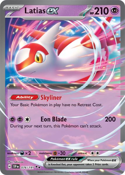 SV8 - Surging Sparks - 076/191 - Latias ex - Double Rare